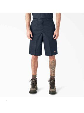 Dickies Twill Work Shorts Loose Fit 13" Inseam Size 36 (Dark Navy)- NEW